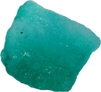 REAL-GEMS 17 Ct EGL Certified Natural Green Emerald Raw Rough Loose Gemstone AXF-604