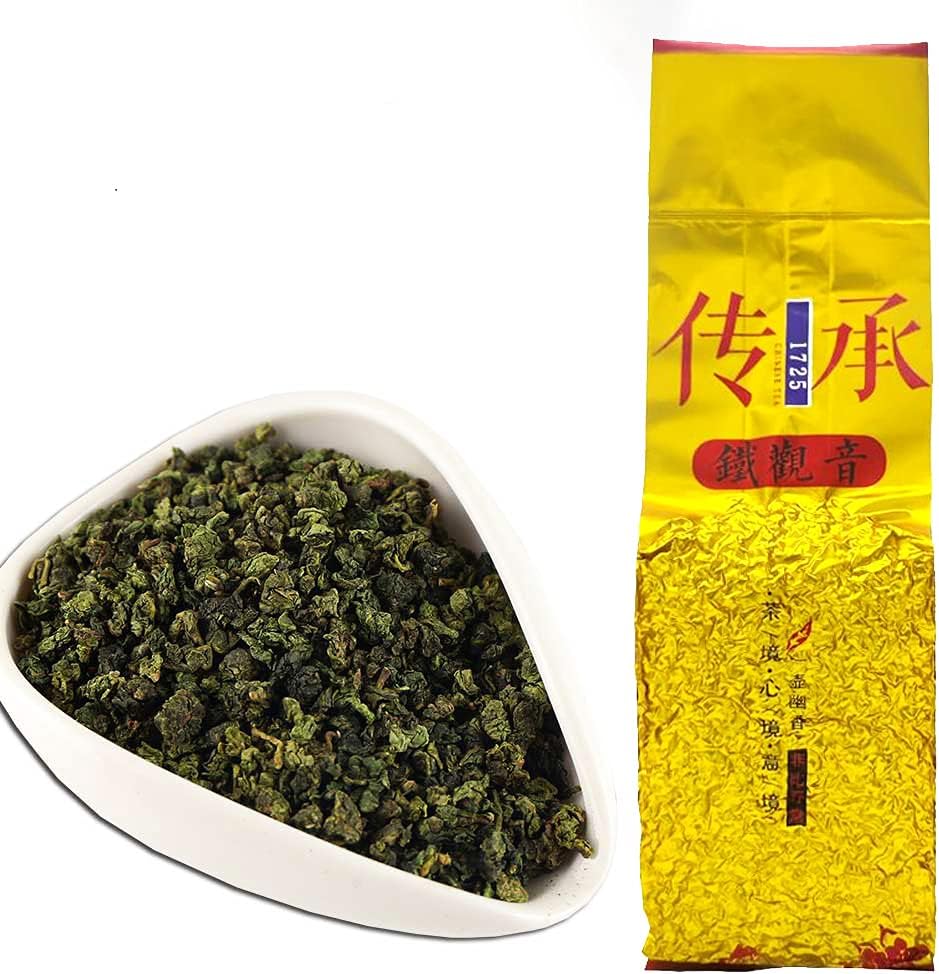 FullChea - Tie Guan Yin Tea - Oolong Tea Loose Leaf - Anxi Tieguanyin Tea - Iron Goddess of Mercy with Floral Aroma - 250g / 8.8oz