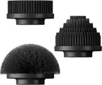 Electric Spin Scrubber Replacement Brush Heads for Cordless Spin Scrubber, 3pcs Extra Brush Accessories Suitable for TECFUN S1 Pro & L1 Power Scrubber, Cleaning Brush for Tub,Tile,Floor-Black