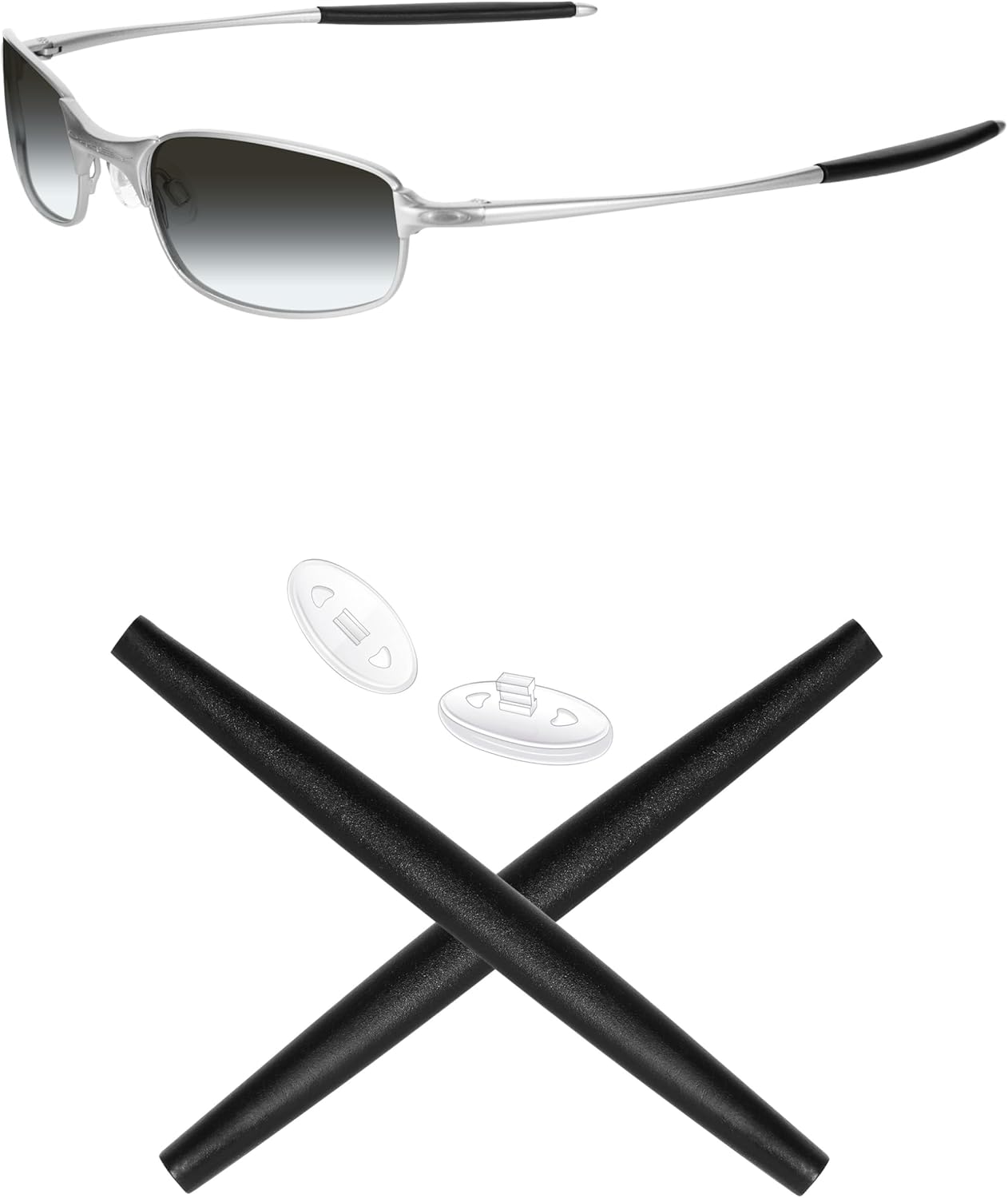 Mryok Replacement Earsocks Nosepieces Kits for Oakley Square Wire 2.0 Sunglasses