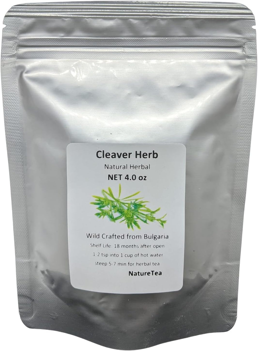 Cleavers herb - Galium aparine Dried Leaf C/S from 100% Nature (4 oz)