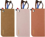 3 Pack Eyeglass Cases - Soft Felt Slip-in Pouch Case - Glasses Storage Case Makeup Pouch