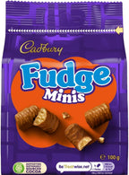 Cadbury Chocolate Fudge Minis Bites, Sharing Bag, Bite Size Treats, 100 g (Pack of 1)