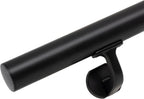 10FT Handrails for Indoor Stairs,Deck,Slope,Modern Aluminum Handrail Set, Wall Mounted, with Zink-Alloy Brackets Aluminium Railing System,Rust Free. (Matte Black, 10 FT)