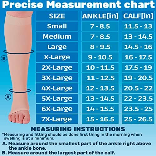 Compression Socks for Women & Men 20-30mmHg - Varicose Veins Circulation - A511