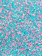 Baby Shower Boy Girl Gender Reveal Pink Blue White Bake in Sprinkle On Confetti Dessert Decoration Toppings for Cake Cookie Cupcake IceCream Donut (Gender Reveal)