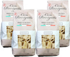 Casa Rovigatti Premium Italian Pasta, Bronze Mezzi Paccheri, 100% Durum Wheat Semolina, 17.6 oz, 500g, Artisanal Slow-Dried Pack of 4