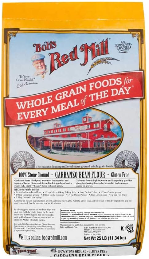Bob's Red Mill Garbanzo Bean Flour, 25 Pound