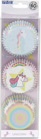 PME Unicorn Foil Lined Cupcake Cases, Set/3, Pk/60