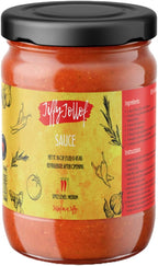 Jiffy Jollof Sauce, Authentic Nigerian Tomato Pepper Blend for One-Pot Meals, Spicy Pasta, Roasted Bell Pepper Stew, Hot Cooking Sauce, 16oz Food Jar (Medium)