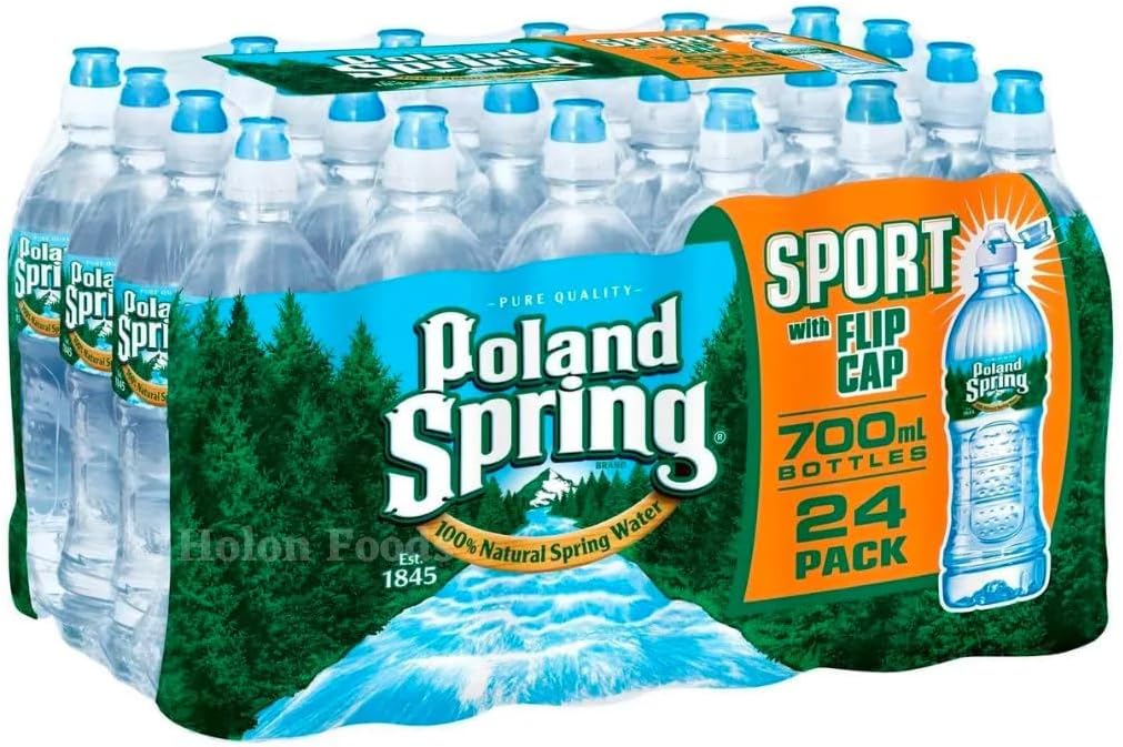 Poland Spring Water,Sport with Flip Cap 23.7 Oz (Pack of 24)