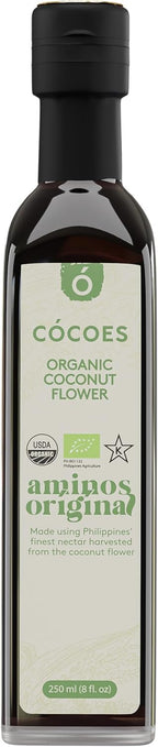 CÓCOES Organic Coconut Aminos – Soy-Free Alternative to Liquid Aminos & Soy Sauce, Made from Organic Coconut Sap, Low Glycemic, Gluten-Free, No Additives