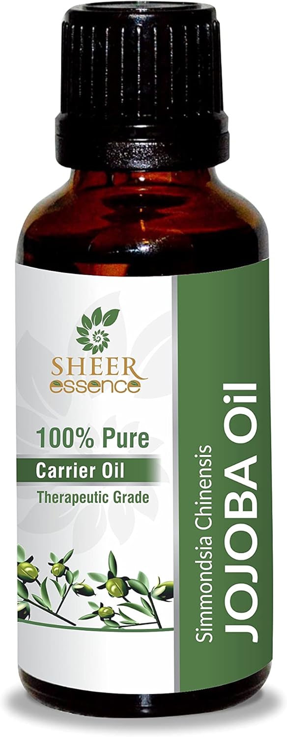 Jojoba Oil -(Simmondsia Chinensis)- Carrier Oil 100% Pure Natural Undiluted Uncut Therapeutic Grade Oil 16.90 Fl.OZ