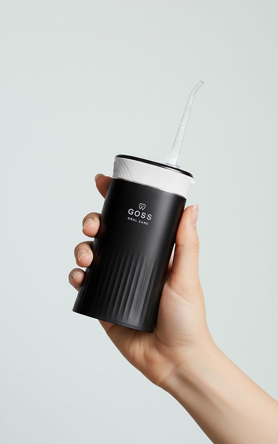 Goss Oral Care Portable Water Flosser for Teeth Cleaning – Cordless, Rechargeable Water Flosser for Travel, Braces, Implants, Crowns & Gum Health