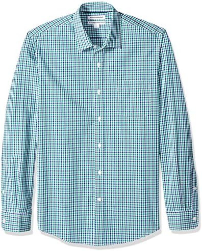 Amazon Essentials Men's Regular-Fit Long-Sleeve Casual Poplin Shirt