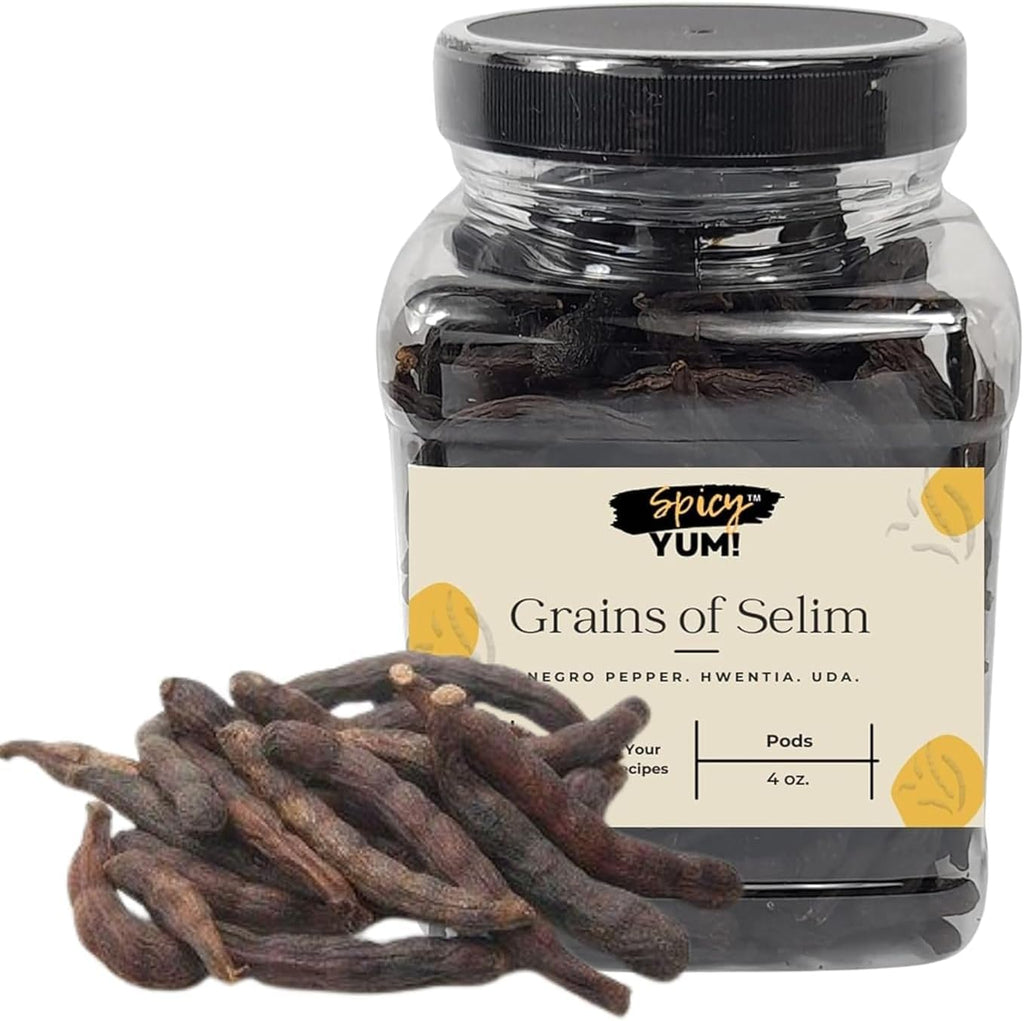 Grains Of Selim - Hwentia, Uda, kimba, Kani, Kili Pepper (Xylopia Aethiopica) (Ground - 2.35 oz.)