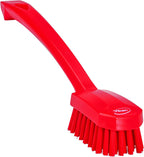 Vikan 30884 Brush,Utility,Medium,10.2",PP/PBT,Red