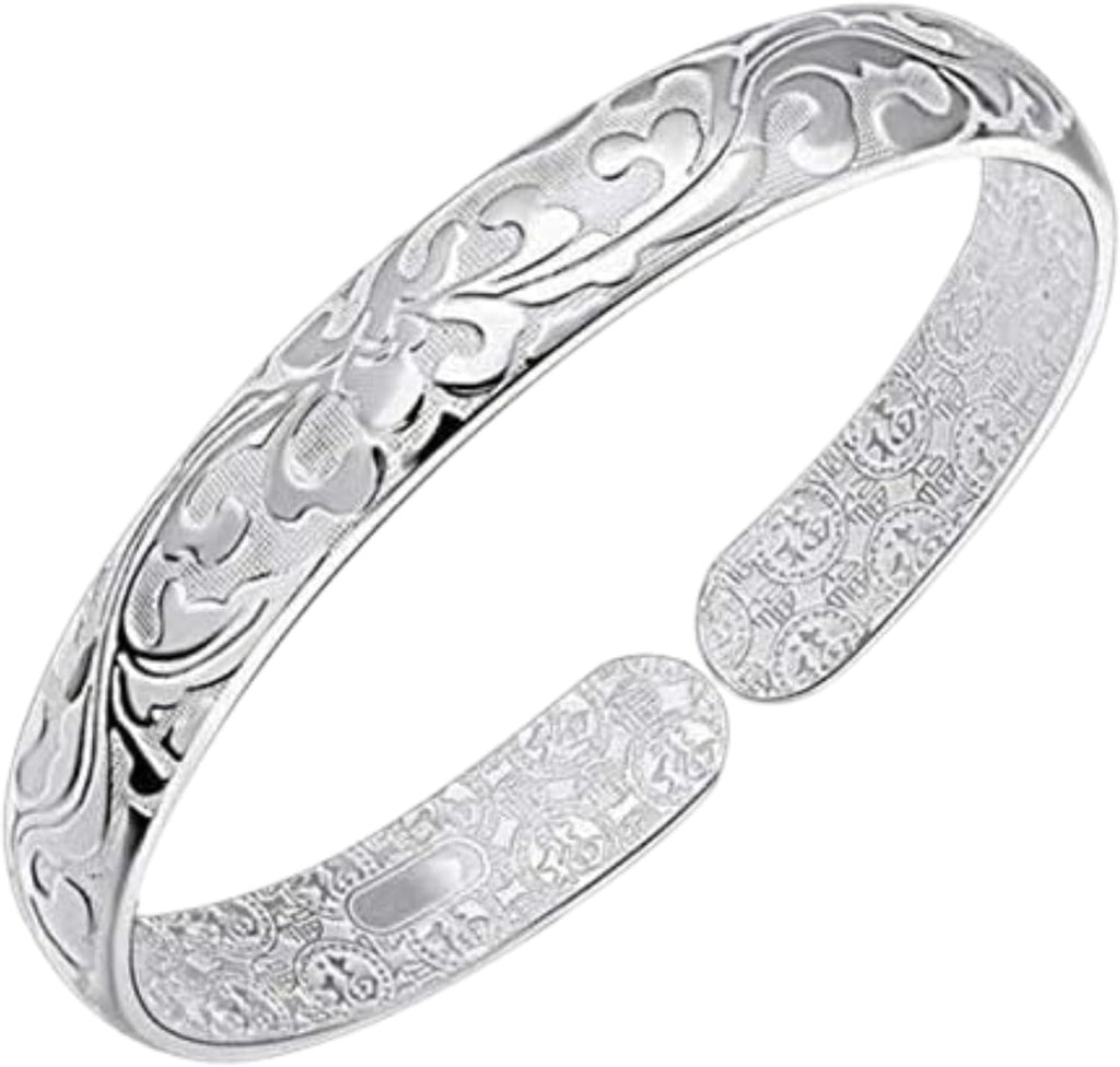 Women Jewelry 925 Silver Sterling Silver Bracelet Fashion Cuff Bangle Chain Bracelets Practical Processed Personalized Ideas Bracelet
