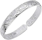 Women Jewelry 925 Silver Sterling Silver Bracelet Fashion Cuff Bangle Chain Bracelets Practical Processed Personalized Ideas Bracelet