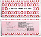 Big Dot of Happiness Conversation Hearts - Candy Bar Wrappers Valentine's Day Party Favors - Set of 24