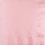 Touch of Color 3-Ply Paper Dinner Napkins, 1/4 Fold, Classic Pink, 25 Count (Pack of 10)