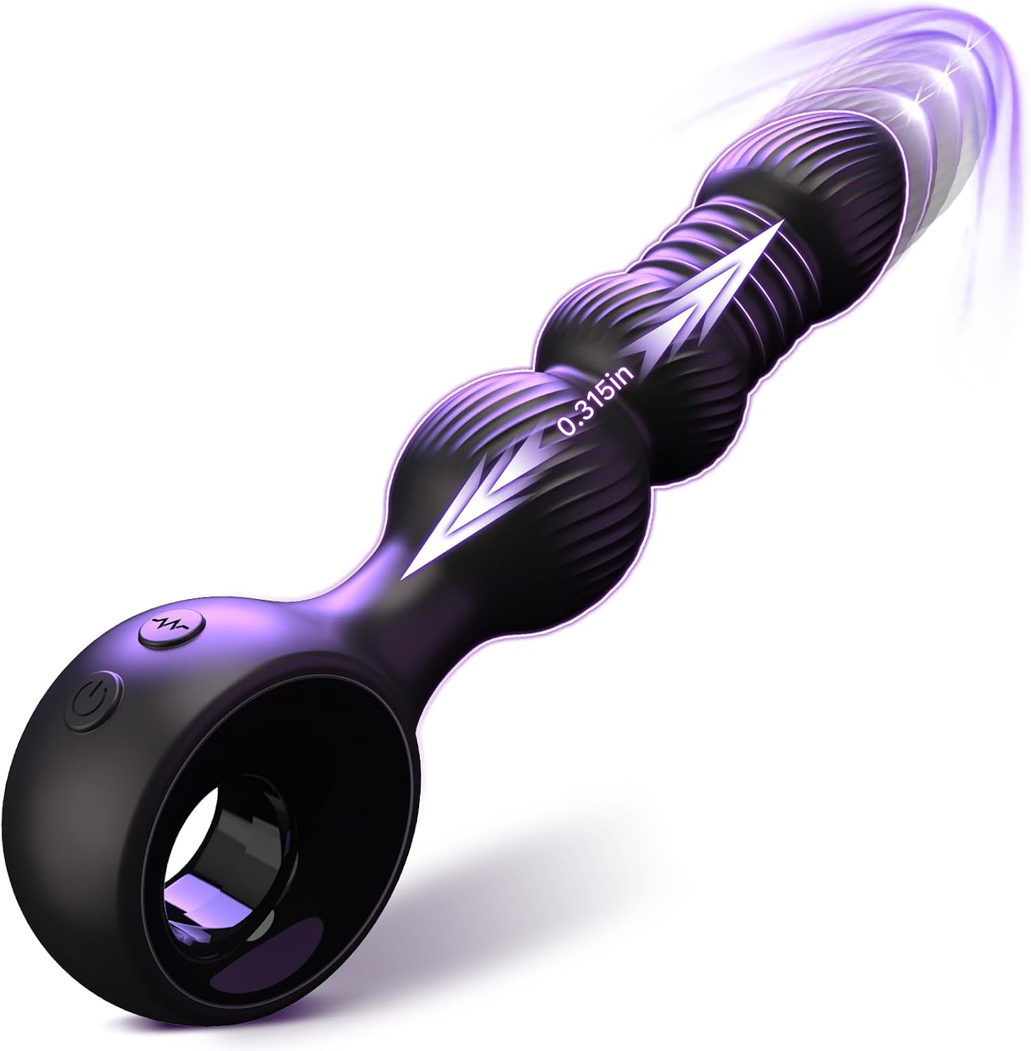 Thrusting Vibrating Anal Plug, Wordone Anal Beads with 10 Vibrations&7 Thrust Prostate Massager Adults Toys, Male Sex Toys Vibrating Butt Plug, Anal Toys Bullet G-Spot Vibrator for Men Women Couples