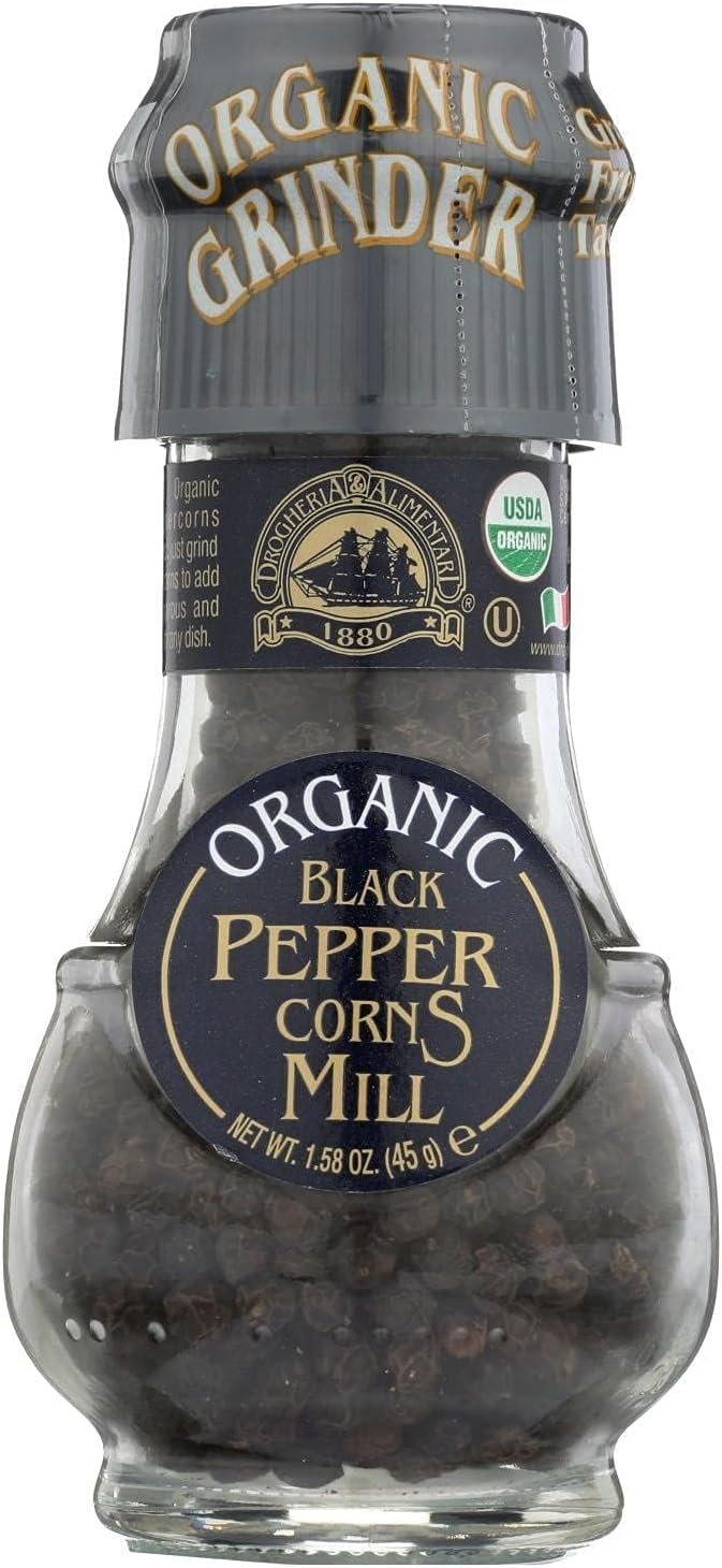 Drogheria & Alimentari organic black pepper corns mill 1.58 oz (pack of 6)