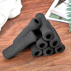 Timtin Foam Cane Handle Grip Replacement Offset Walking Hand Foam Handle for Bicycle Handlebars Walking Cane Accessories 4.53 x 0.98 x 0.98 Inch, Black