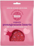 Biona Organic Vegan Pomegranate Hearts 75g-10 Pack