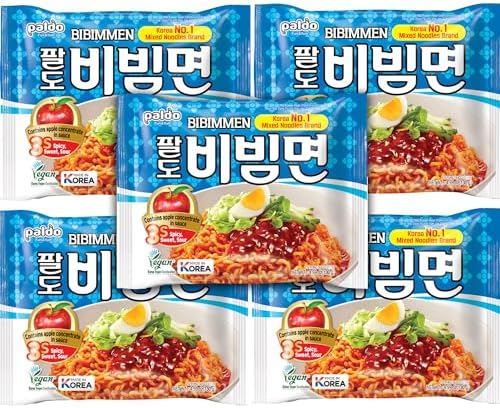 Paldo Bibim Cold Noodle Instant Ramen 5 pack