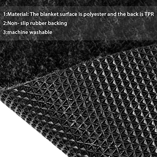 Nuanchu 4 Pieces Commode Mats for Odor Eliminating Urinal Pee Pads Toilet Floor Mat Urine for Bathroom Restroom Floor, Black Gray