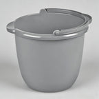 10 Qt. Spout Pail Classic Titanium,Gray Plastic Bucket with Pour Spout and Handle for Cleaning, Mopping, Gardening