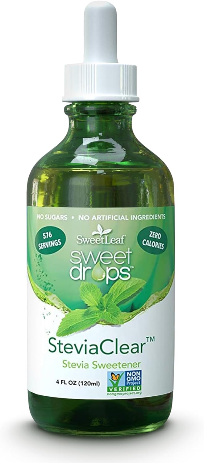 SweetLeaf Sweet Drops Liquid Stevia Sweetener, Stevia Clear, 4 oz