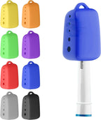 Lapfoon 8 Pack Silicone Toothbrush Covers, Tooth Brush Cover Cap for Electric & Manual Toothbrushes, Toothbrush Travel Essentials