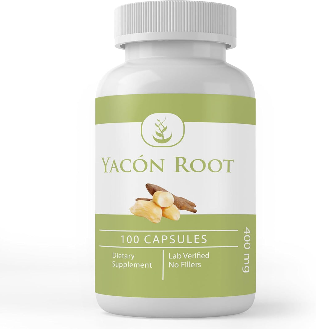 PURE ORIGINAL INGREDIENTS Yacon Root, (100 Capsules) Always Pure, No Additives Or Fillers, Lab Verified