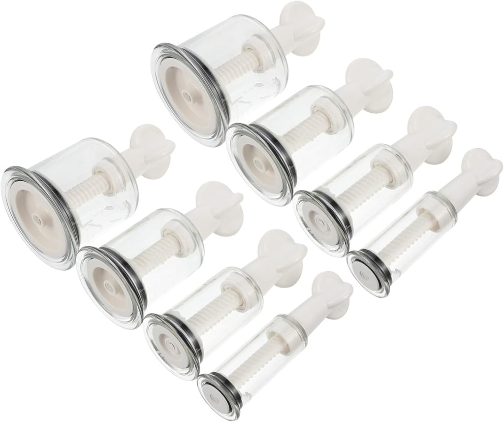 FRCOLOR 8Pcs Vacuum Cupping Therapy Device for Body Massage Sturdy and Durable Cupping Can Relief for Back Shoulder and Neck Convenient Body Massage Tool