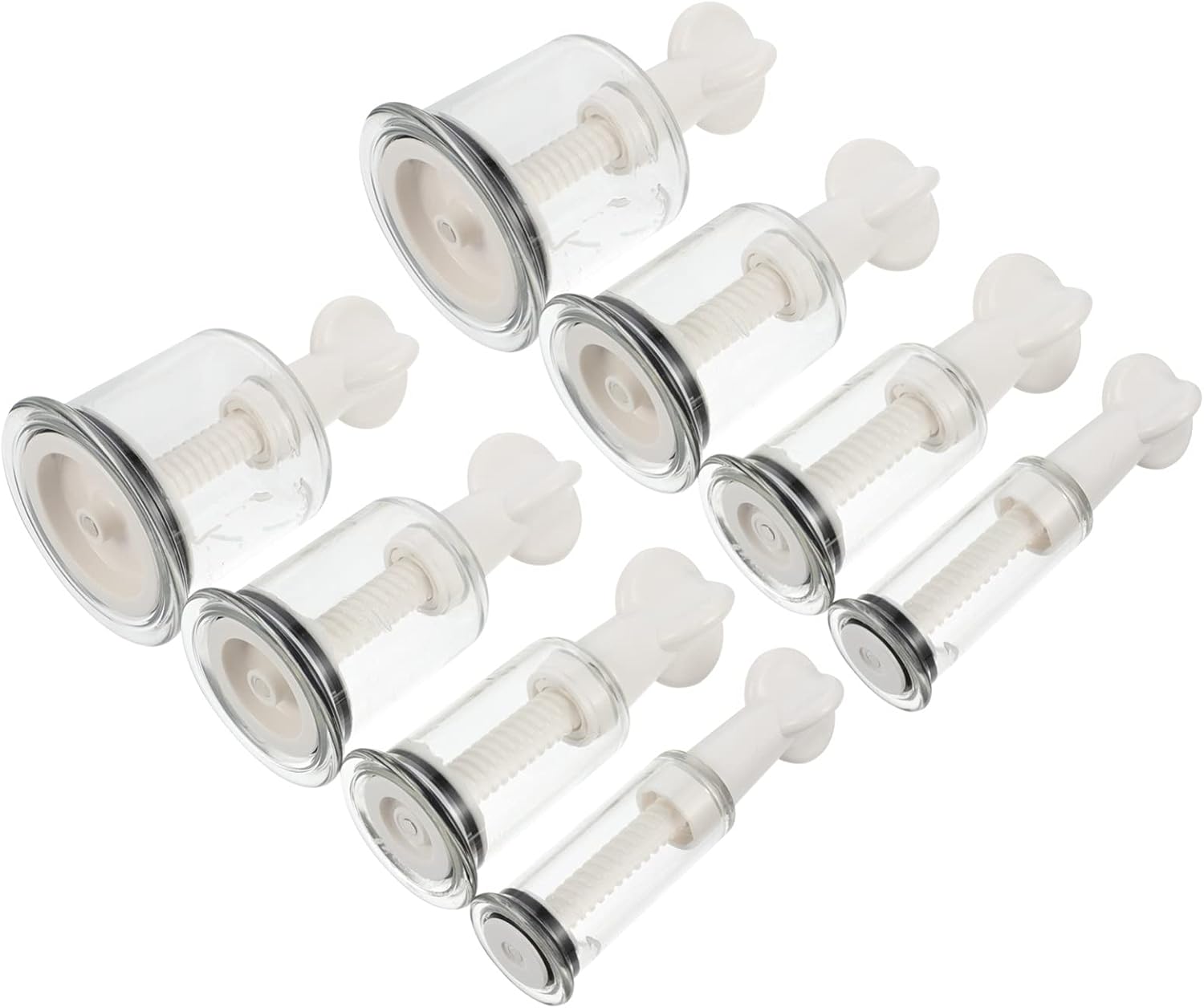 FRCOLOR 8Pcs Vacuum Cupping Therapy Device for Body Massage Sturdy and Durable Cupping Can Relief for Back Shoulder and Neck Convenient Body Massage Tool