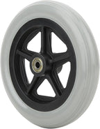 Ejoyous 7 inch Replacement Front Wheels for Wheelchair, Rubber Wheelchair Spare Wheels Front Castor Wheels Disabled Anti Slip Front Caster for Many Standard Wheelchairs Walkers, Ejoyous4x5mha6upz