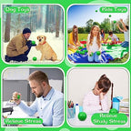 kymqlyw24 Pcs Green Foam Stress Ball Squeeze Stress Relief Balls for Kids and Adults Hand Exercise Sensory Relief Toys for Anxiety ADHD Autism （Green）