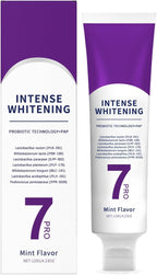 New 7-Pro Intensive Toothpaste | Upgraded Purple Formula with 7 Probiotics | Deep Repair & Long-Lasting, Fresh Breath White Teeth Stain Removal Gum Care & Cavity Prevention, Mint Flavor, 4.23OZ