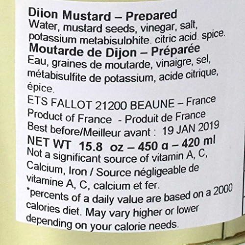 Edmond Fallot Dijon Mustard 15.8Oz Jar Inside Tin Pail