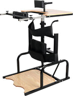 CANEVE Stander Walkers for Disabled, Rehabilitation Standing Frame, Stand Lower Limb Rehabilitation Training Equipment, Adjustable Height,Black
