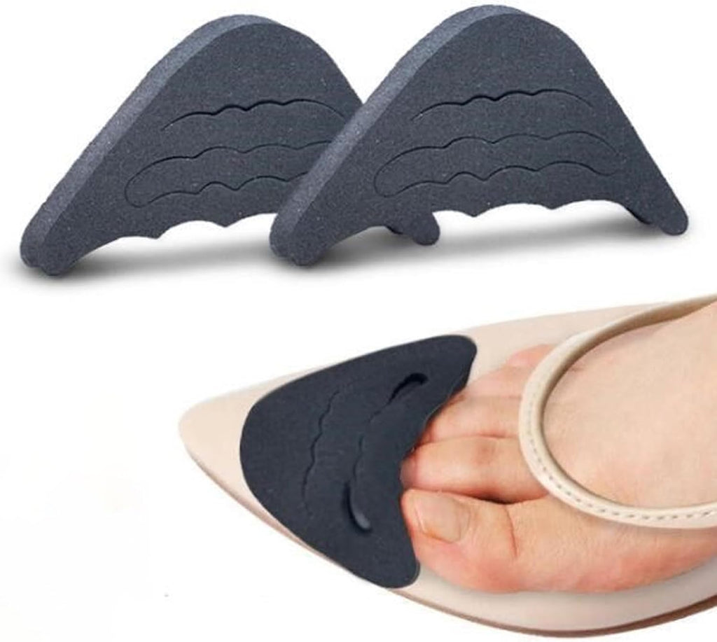 2 Piece High Heel Half Forefoot Insert Set - Cushion Protector & Toe Filler, Pain Relief Pads for Women's Dress Shoes