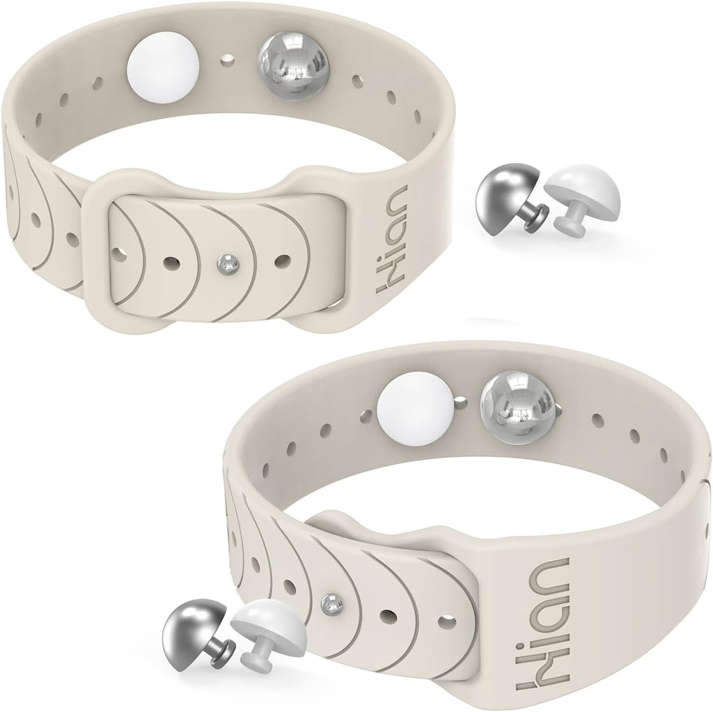 Hion Motion Sickness Bands Sea Sickness Wristbands Acupressure Nausea Wristband/,Natural Relief of Nausea Headaches,Insomnia,Anxiety,Sleep Aid, Morning Sickness,Motion Sickness-（1Pair Starlight）