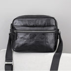 Crossbody Bag Single Shoulder Leather Grab Print Men's Backpack