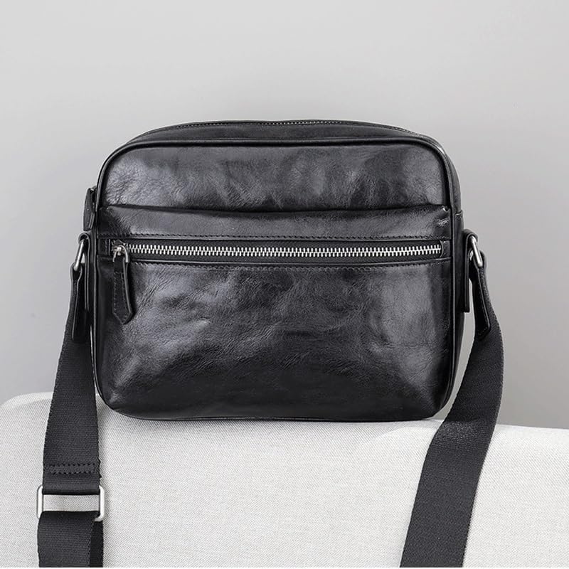 Crossbody Bag Single Shoulder Leather Grab Print Men's Backpack