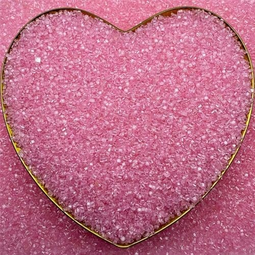 CandiJumpin Pink Sanding Sugar Sprinkles, Baby Pink Sugar Crystals for Decorating Edible Glitter Sprinkles Cocktail Rimmer Cookie Decorations Baby Shower Party Wedding Christmas Supplies 3.5 OZ