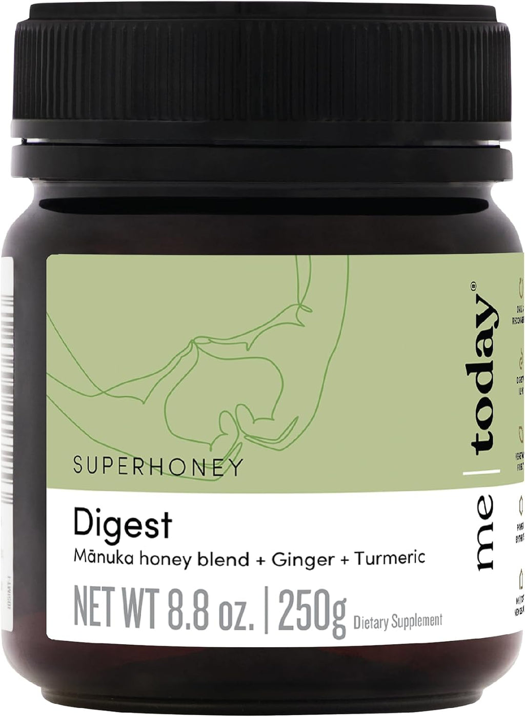 me today - Digest New Zealand Mānuka honey blend infused with ginger, turmeric (8.8oz/250g)