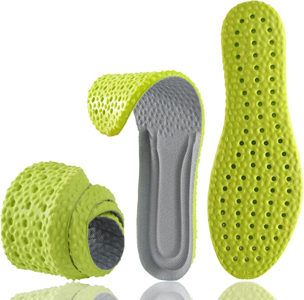Shoe Insoles for Men Women, Memory Foam Insoles, Best Replacement Shoe Inserts, Providing Great Shock Absorption and Cushioning for Feet Relief, Prevent Foot Odor (Men 10-10.5 / Women 11-11.5)