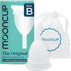 Mooncup® The Original Silicone Menstrual Cup, Reusable, Ultra Soft & Easy Insert, Great for Heavy Flow Periods, Size B, Age 30 or Under (Pack of 1)